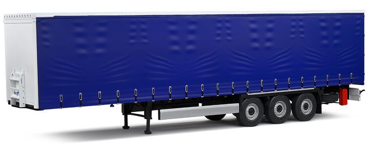 Tarpaulin Gordijntrailer 2021 Blauw - 1:24