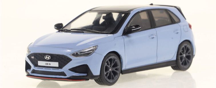 Hyundai i30N 2022 Blauw - 1:43