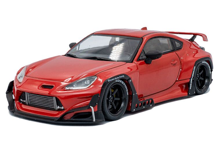 Pandem Toyota GR86 2022 Rood - 1:43