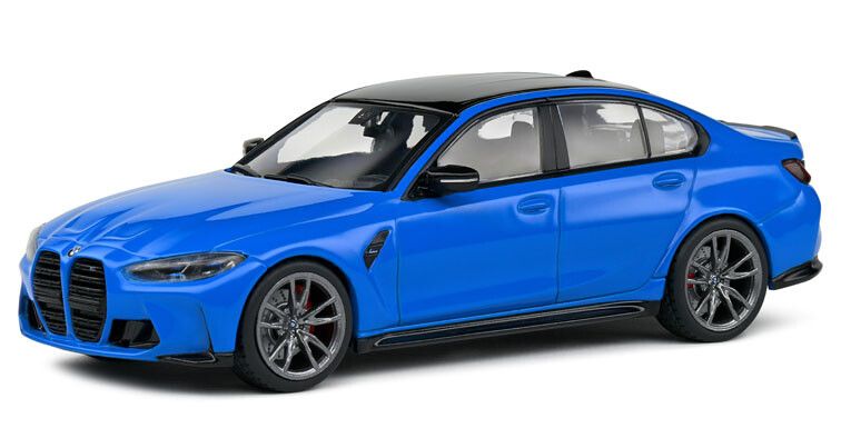 BMW M3 (G80) 2023 Blauw - 1:43