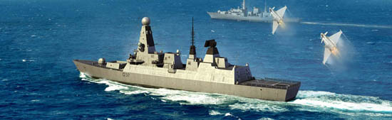 HMS Type 45 Destroyer - 1:350