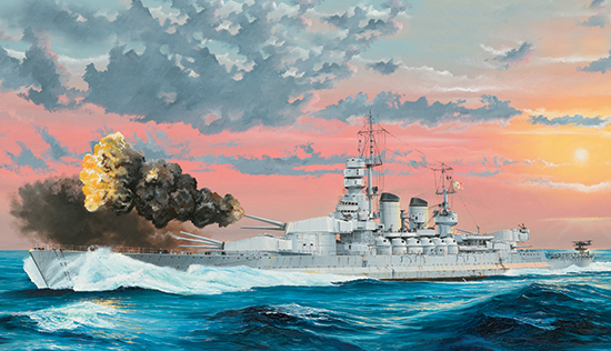 Italian Navy Battleship RN Littorio 1941 - 1:350