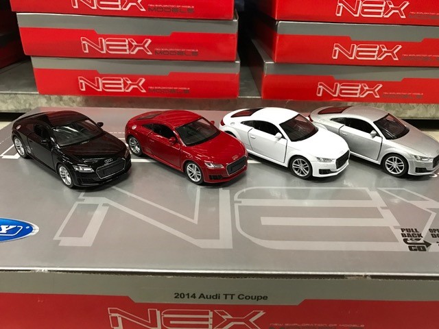 DCPB Audi TT Coupe 2014 4 Assorti (Doos a 12 stuks)