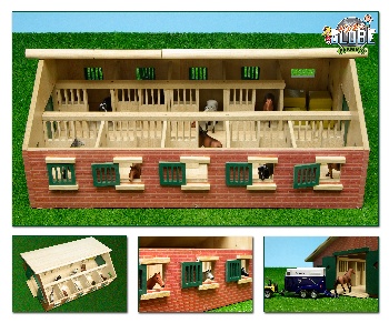 Paardenstal met 9 paarden boxen 62x42,5x22cm