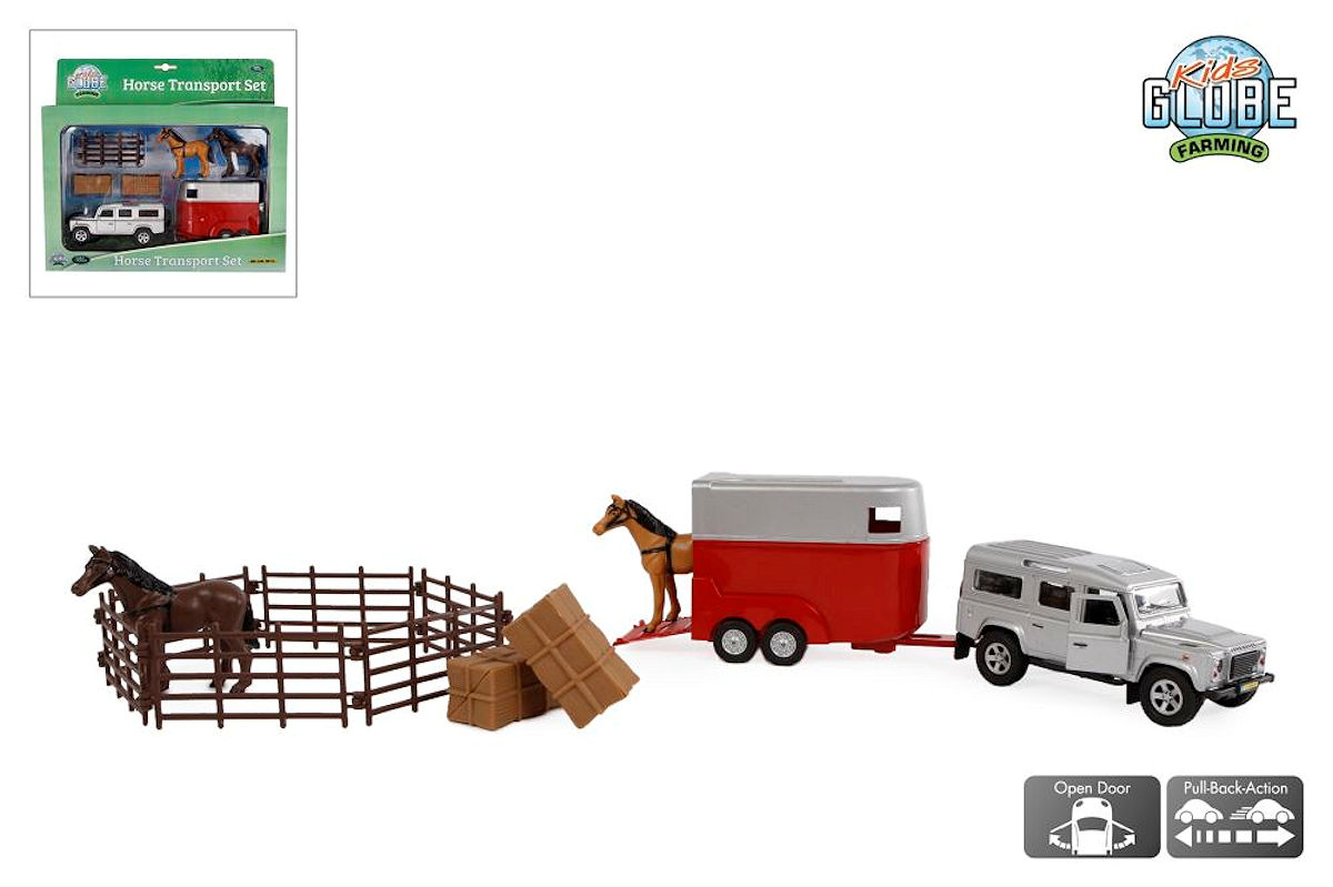 DCPB Land Rover Defender met Paardentrailer + Accessoires
