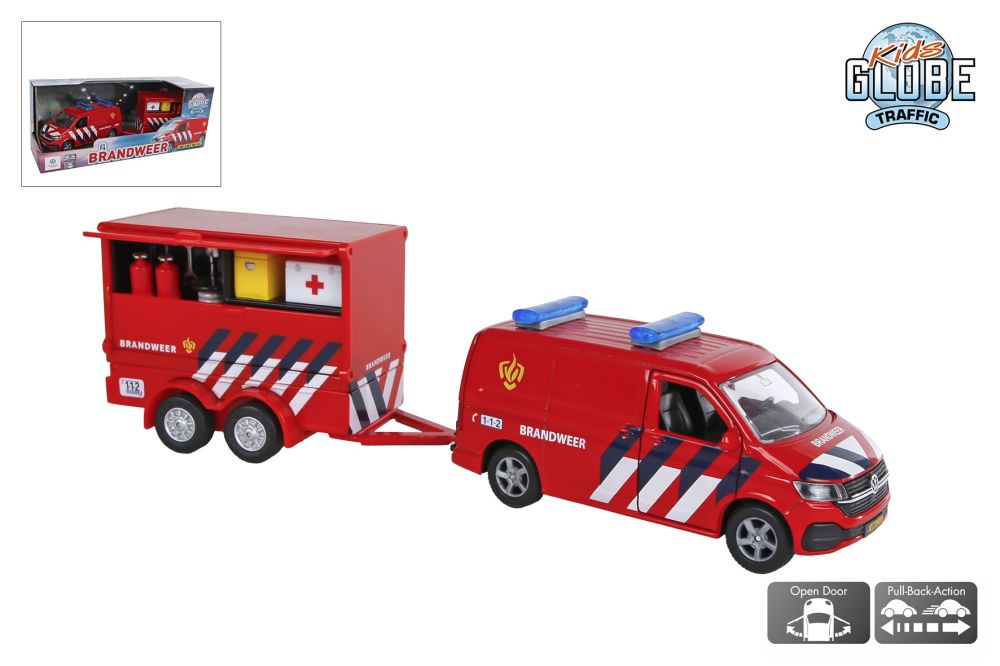 DCPB Volkswagen Transporter Brandweer met Aanhangwagen NL