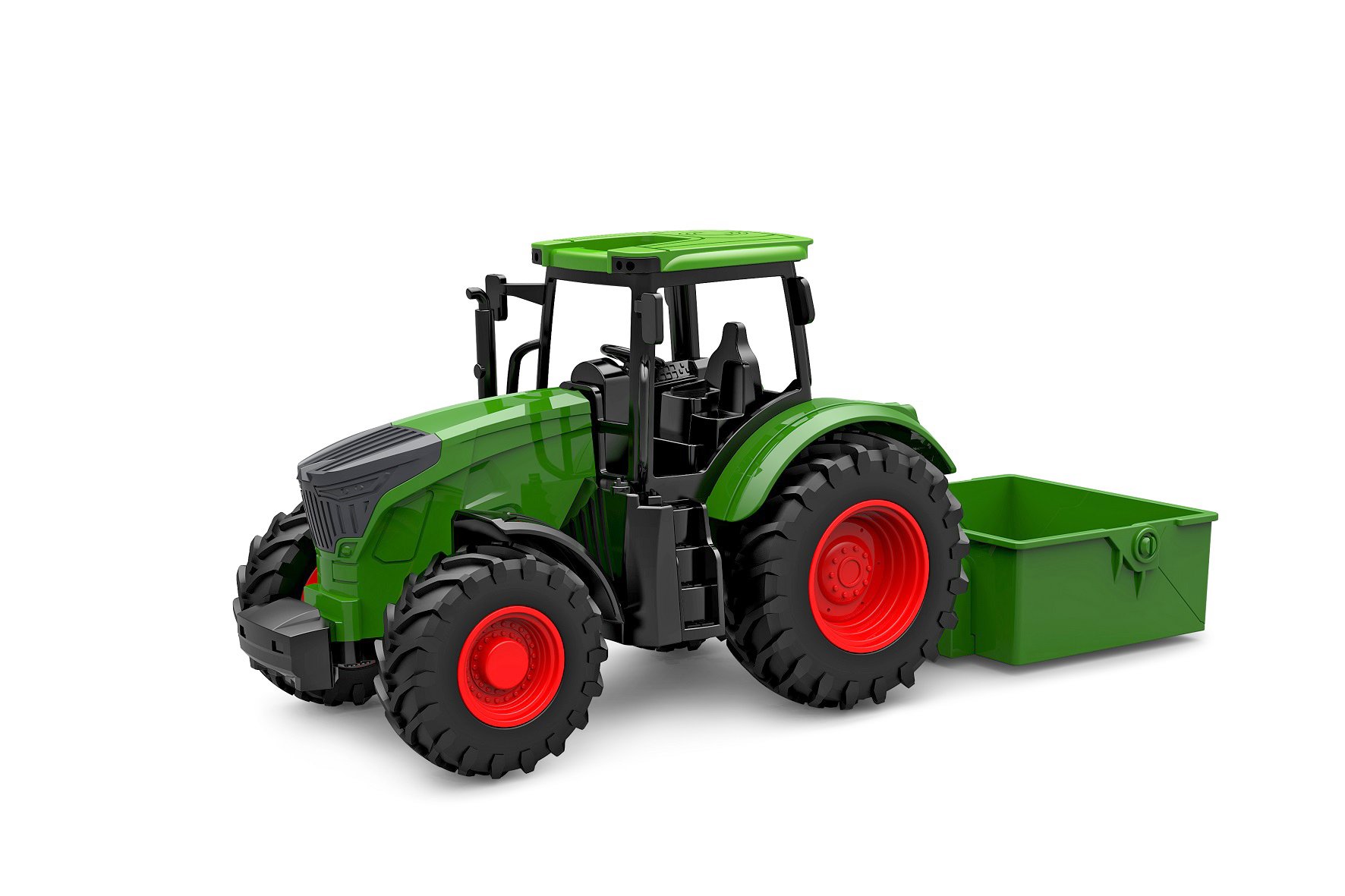 Kidsglobe Tractor met Kiepbak Groen - 27,5cm