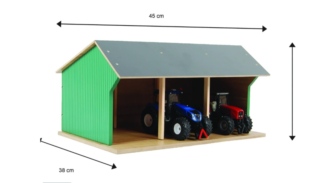 Landbouwloods voor tractoren groot 45x38x27cm - 1:32
