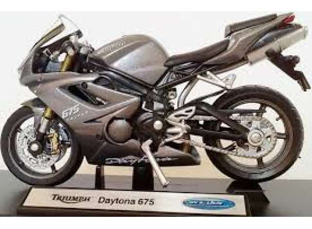 Triumph Daytona 675 Grijs - 1:18
