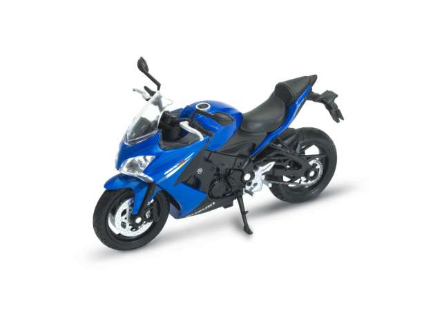 Suzuki GSX-S 1000F 2017 Blauw/Zwart - 1:18