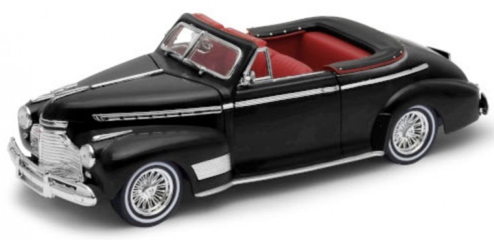 Chevrolet Special DeLuxe Convertible Tuning 1941 Zwart - 1:24