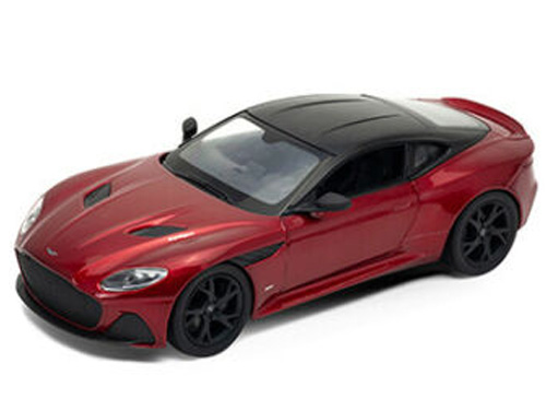 Aston Martin DBS Superleggera 2018 Donkerrood/Zwart - 1:24