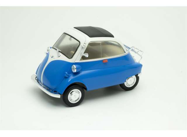 BMW Isetta Blauw/Wit - 1:18