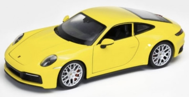 Porsche 911 Carrera 4S Geel - 1:24