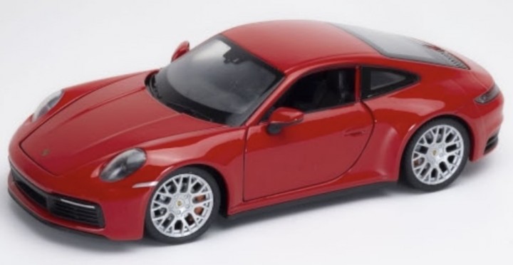 Porsche 911 Carrera 4S Rood - 1:24