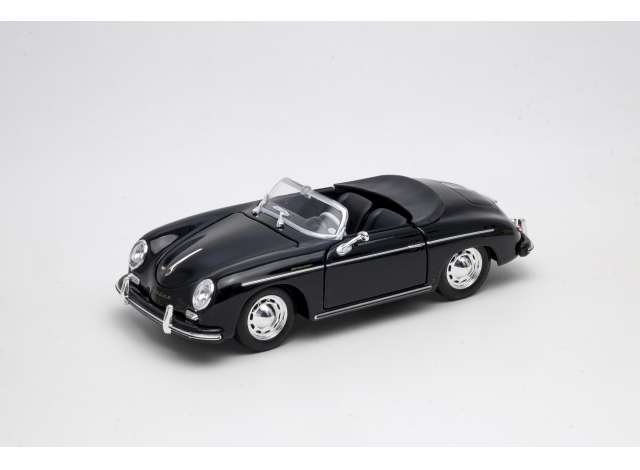 Porsche 356a Speedster Zwart - 1:24