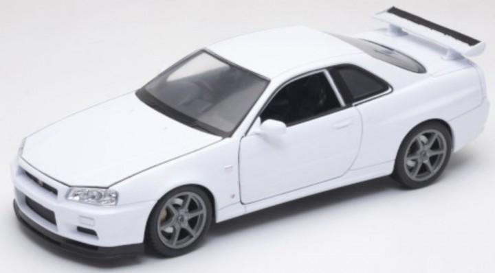 Nissan Skyline GT-R R34 Wit - 1:24