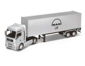 MAN TG510a 4x2 met Trailer Zilver - 1:32