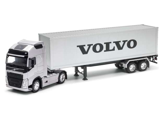 Volvo FH 4x2 Zilver met Trailer Zilver - 1:32
