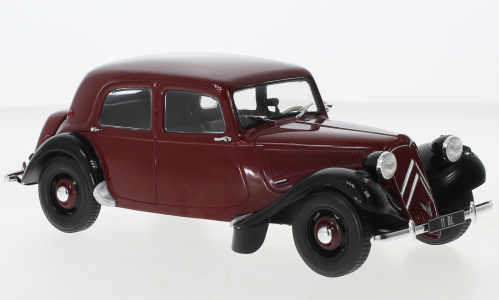 Citroen Traction Avant 11BL Donkerrood/Zwart - 1:24