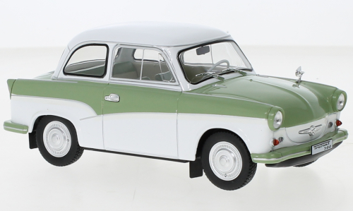 Trabant P 50 Wit/Groen - 1:24