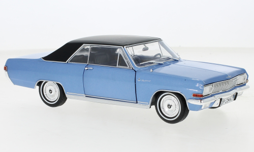 Opel Diplomat A V8 Coupe 1965 Blauw Metallic/Zwart - 1:24