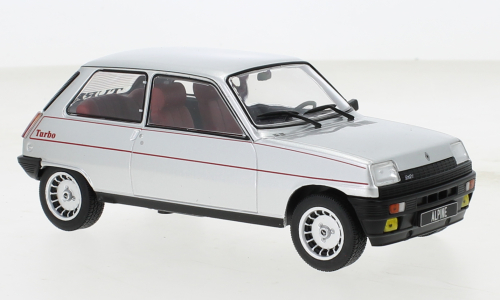 Renault 5 Alpine Turbo 1982 Zilver/Dekor - 1:24