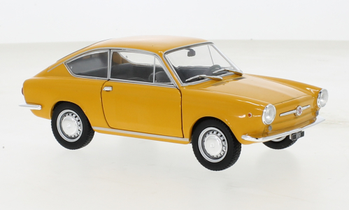 Fiat 850 Coupe 1965 Donkergeel - 1:24