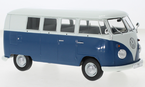 Volkswagen T1 Bus 1960 Wit/Blauw - 1:24