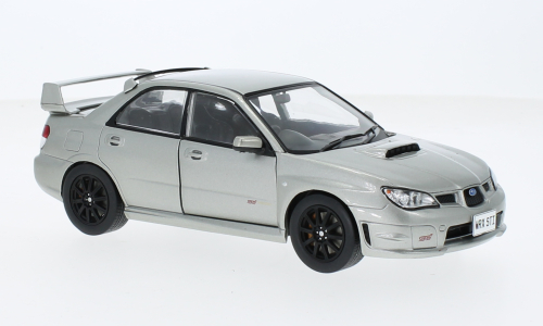 Subaru Impreza WRX STI RHD 2006 Grijs Metallic - 1:24