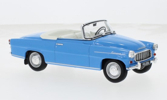 Skoda Felicia Cabriolet 1959 Lichtblauw - 1:24