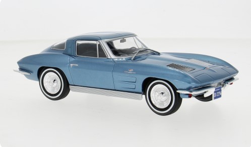 Chevrolet Corvette (C2) Stingray 1963 Blauw - 1:24