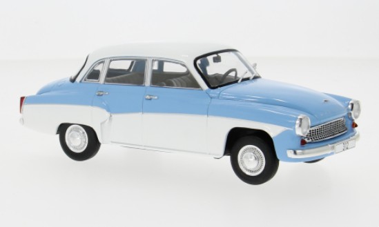 Wartburg 312 1965 Lichtblauw/Wit - 1:24
