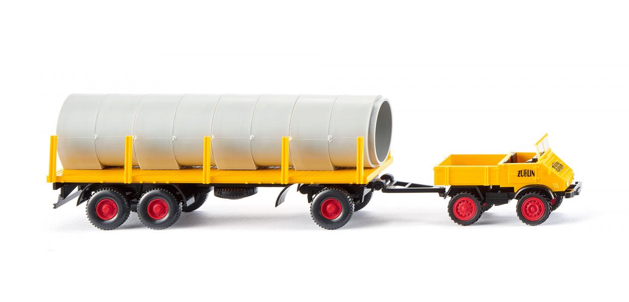 Unimog U411 mit Rubenanhanger Zublin - 1:87