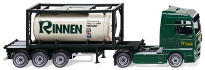 MAN TGX Tankcontainersattelzug Rinnen - 1:87