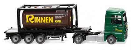 MAN TGX Euro 6c Tankcontainersattelzug Rinnen - 1:87