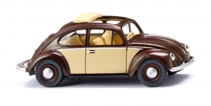 Volkswagen Kever 1200 met Vouwdak Schokoladenbraun/elfenbein - 1:87