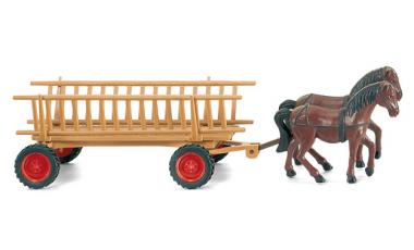 Leiterwagen mit Pferdegespann 1935-1959 1:87