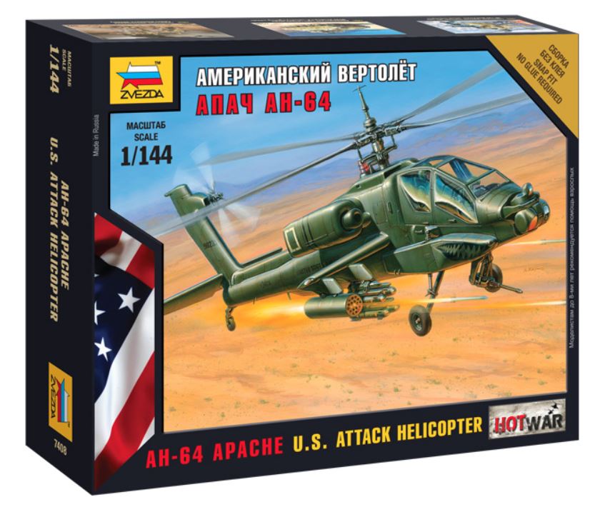 Apache Helicopter - 1:100