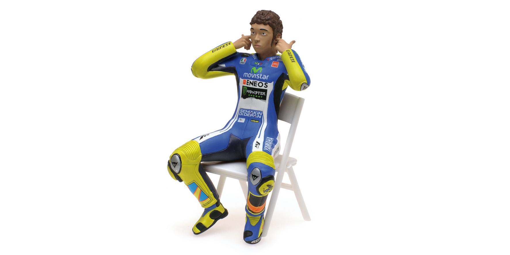 Figurine MotoGP 2014 V. Rossi - Checking The Ear Plugs