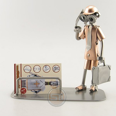 GOUDEN ZAKENMAN MET VISITENK.-HOUDER