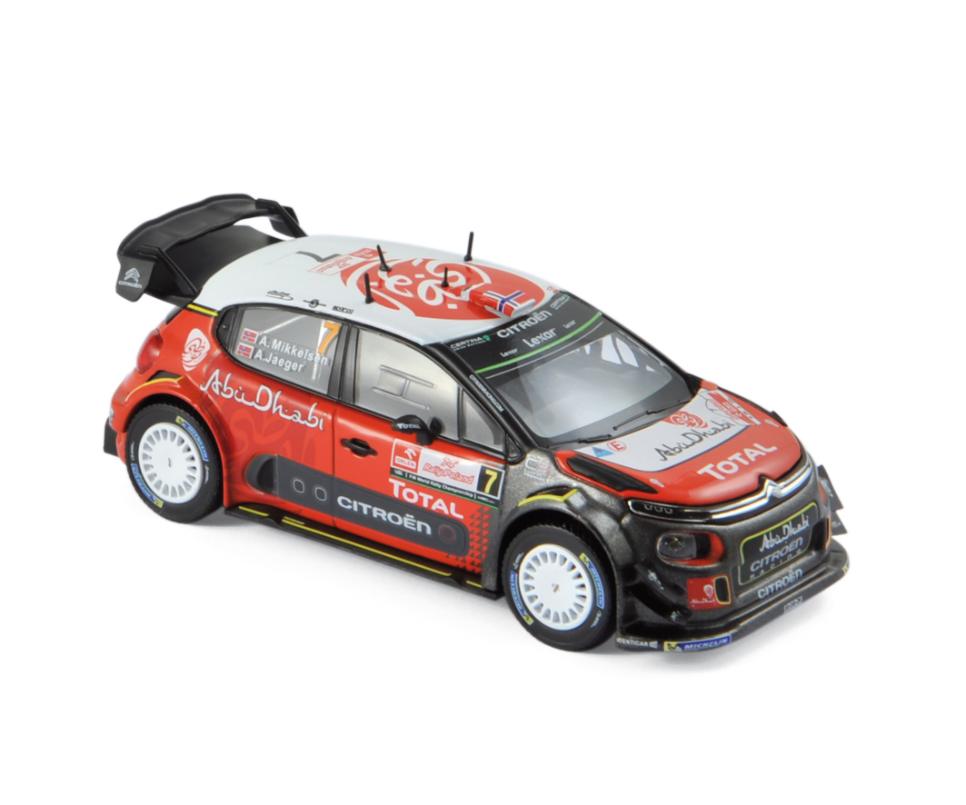 Citroen C3 WRC No.7 Poland Rally 2017 Mikkelsen/Jaeger - 1:43